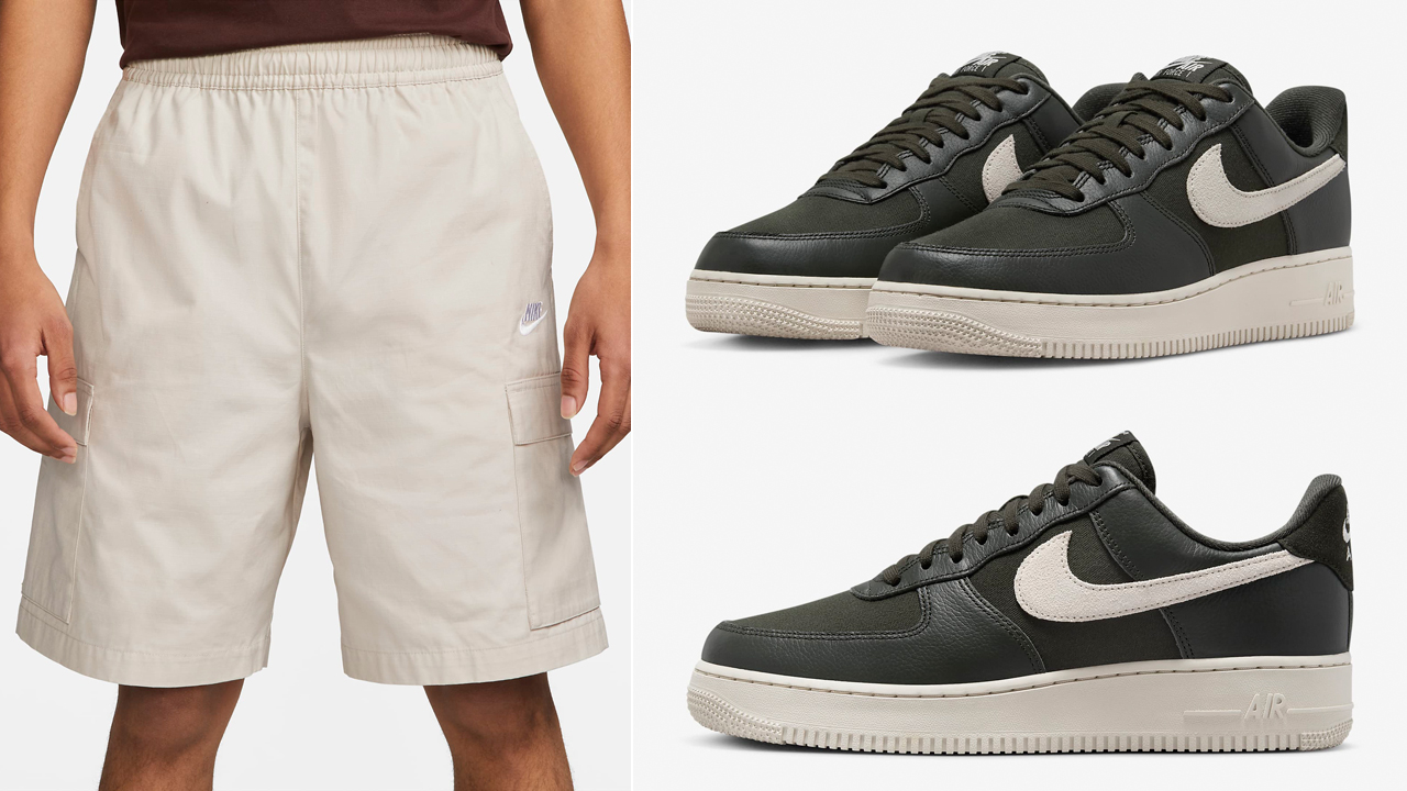 Nike-Air-Force-1-Low-NBHD-Sequoia-Shorts-Match