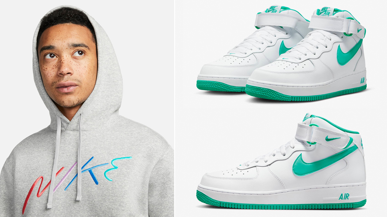 Nike-Air-Force-1-Mid-Clear-Jade-Clothing-Match