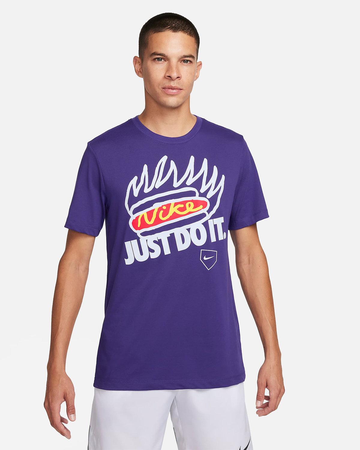 Nike-Baseball-Hot-Dog-T-Shirt-Purple