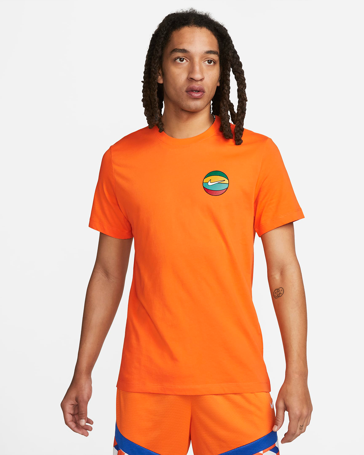 Nike-Basketball-T-Shirt-Orange-1