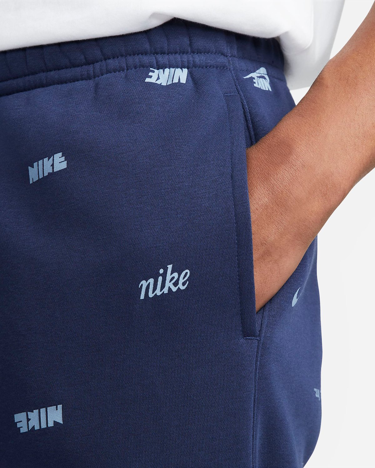 Nike-Club-Fleece-Allover-Print-Jogger-Pants-Midnight-Navy-2