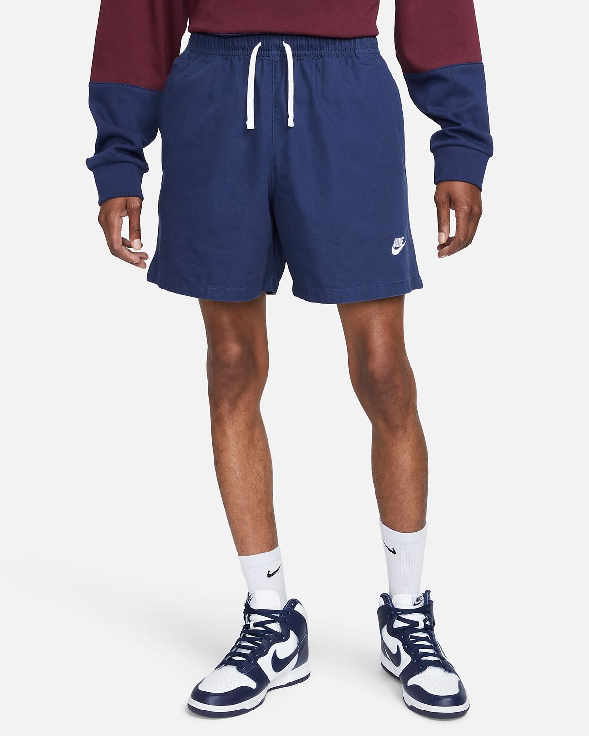 Nike-Club-Woven-Washed-Flow-Shorts-Midnight-Navy