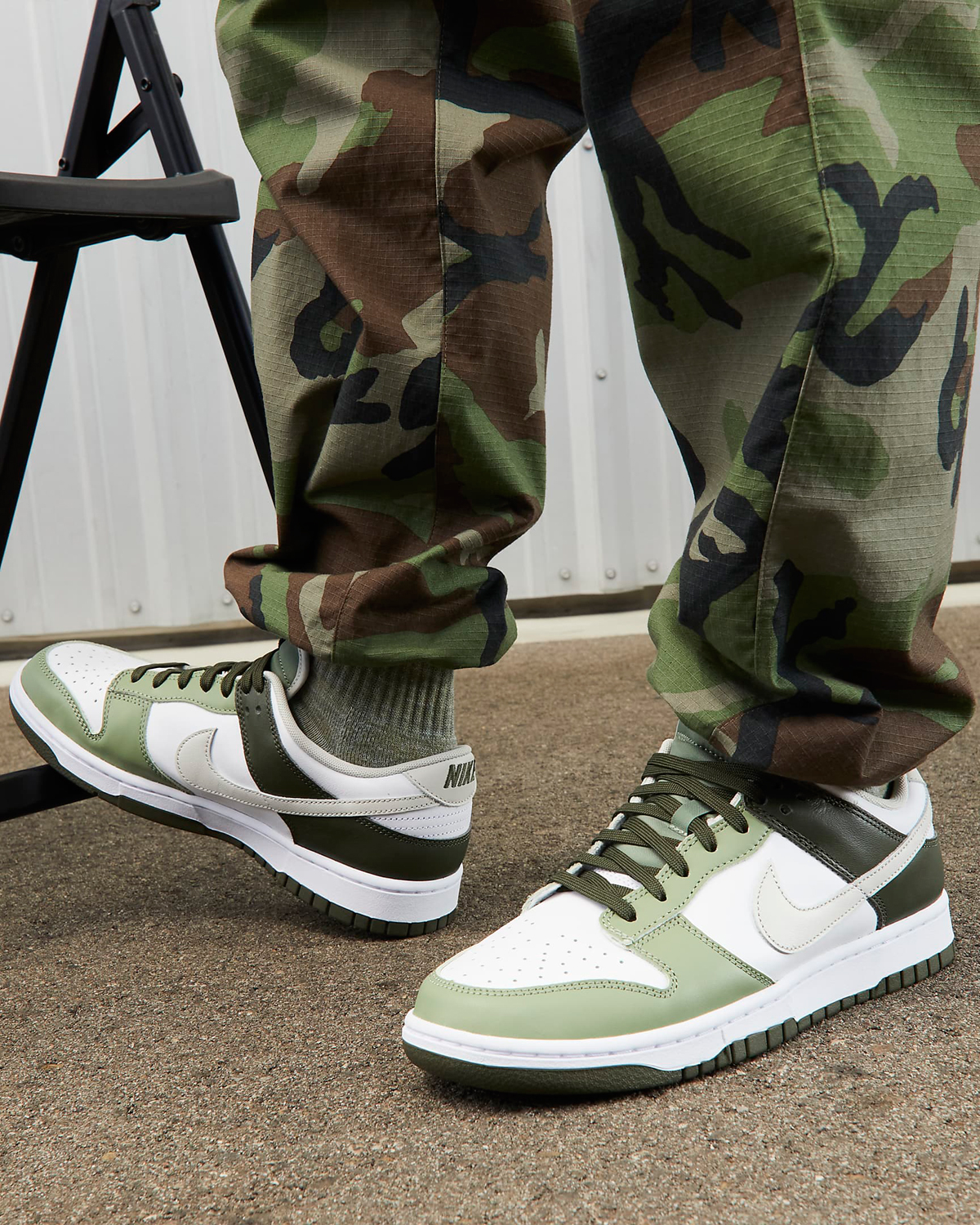 Nike-Dunk-Low-Oil-Green-On-Feet