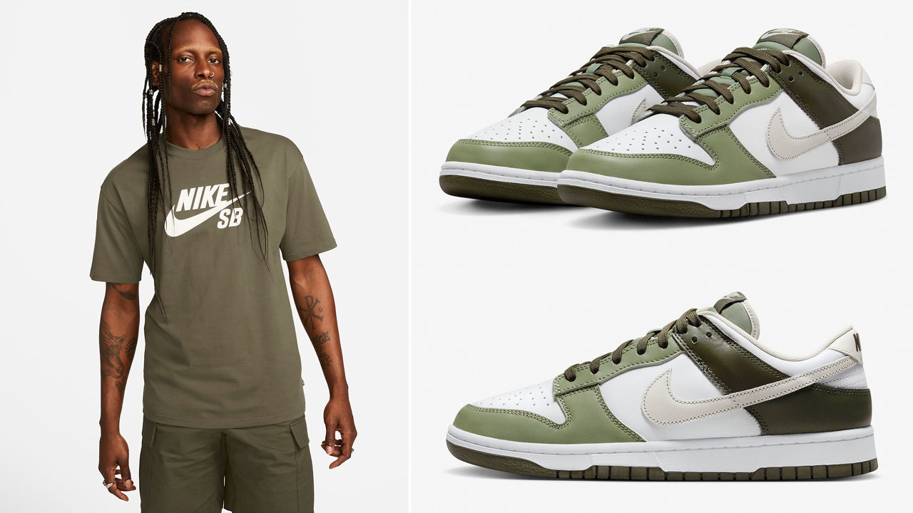 Nike-Dunk-Low-Oil-Green-T-Shirt-Outfit