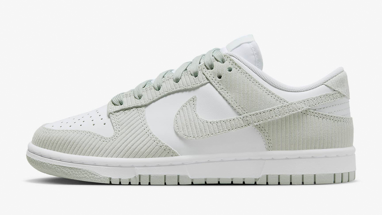 Nike-Dunk-Low-White-Light-Silver-Corduroy-Release-Date