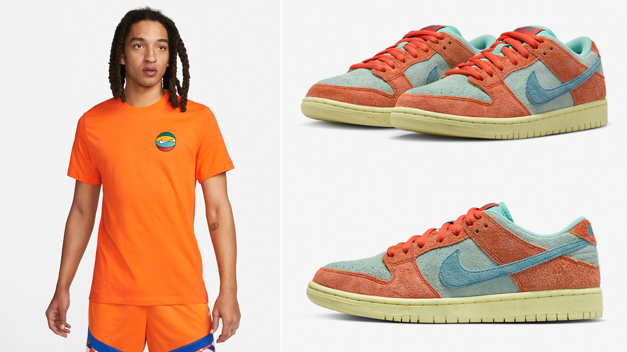 Nike-SB-Dunk-Low-Noise-Aqua-Orange-Shirt-1