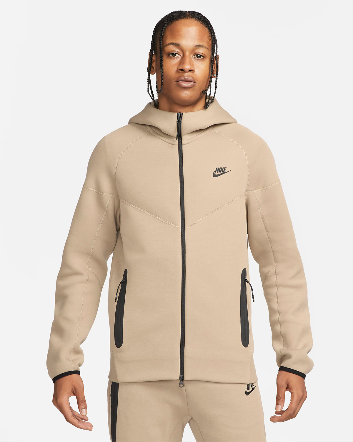 Nike-Tech-Fleece-Full-Zip-Hoodie-Khaki