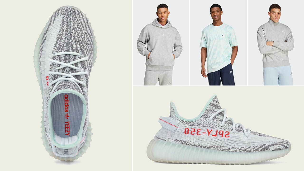 Yeezy 350 V2 Blue Tint 2024 Shirts Hats Clothing Outfits