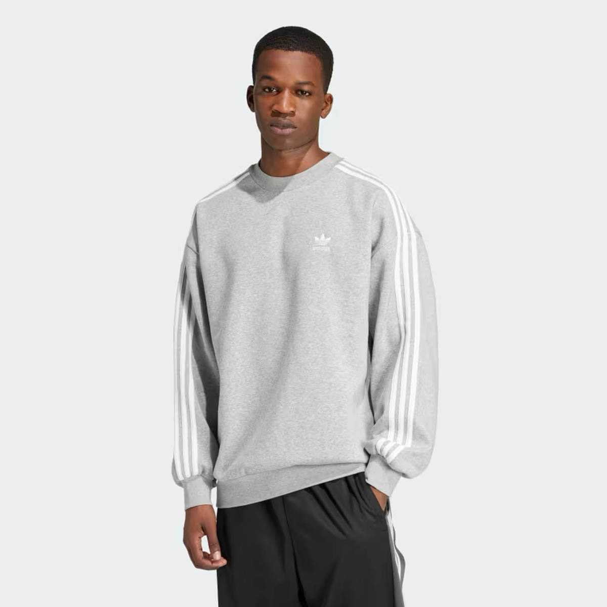 adidas-Adicolor-3-Stripes-Sweatshirt-Grey