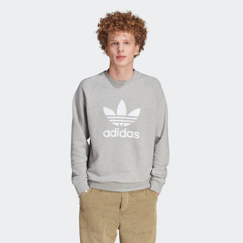 adidas-Trefoil-Sweatshirt-Grey