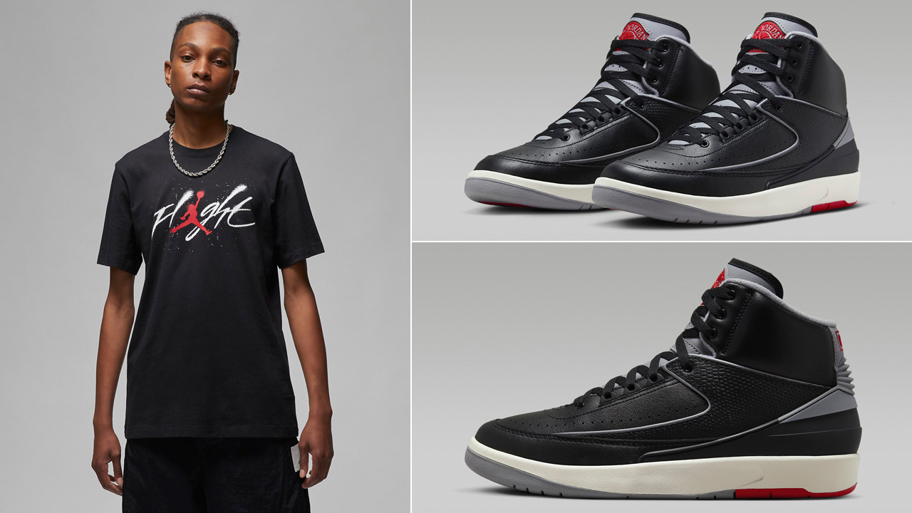 Air-Jordan-2-Black-Cement-Outfits-Shirts-Clothing
