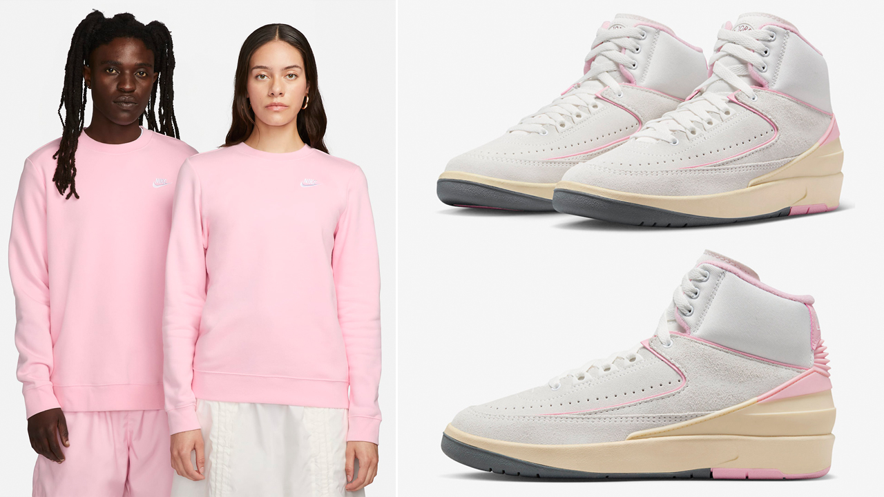Air-Jordan-2-Soft-Pink-Shirts-Clothing-Outfits