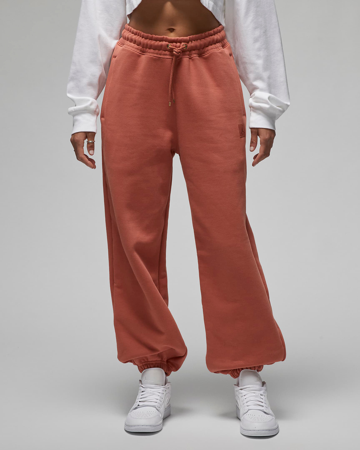 Jordan-Flight-Fleece-Womens-Pants-Sky-J-Orange