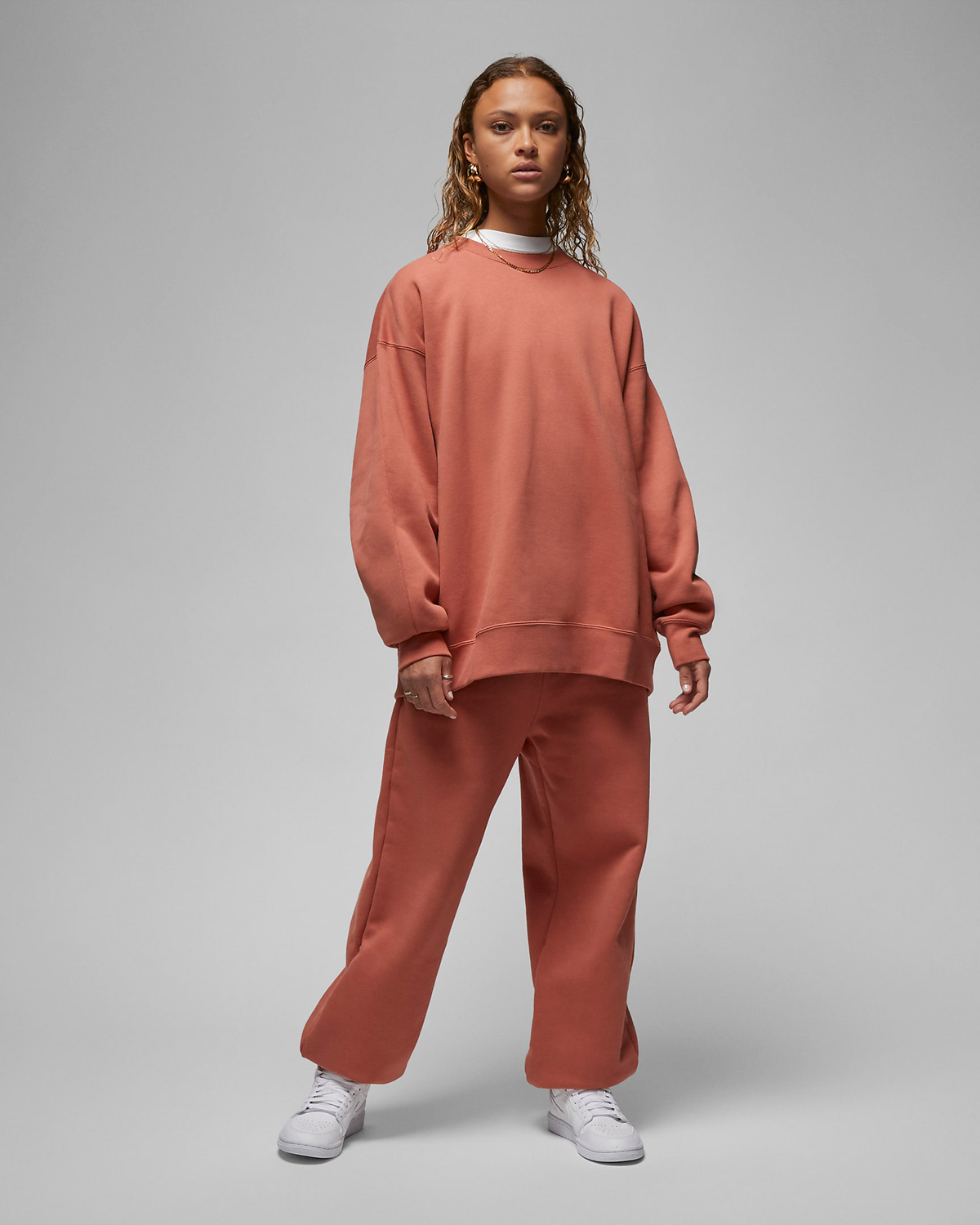 Jordan-Flight-Fleece-Womens-Sweatshirt-Sky-J-Orange-Outfit