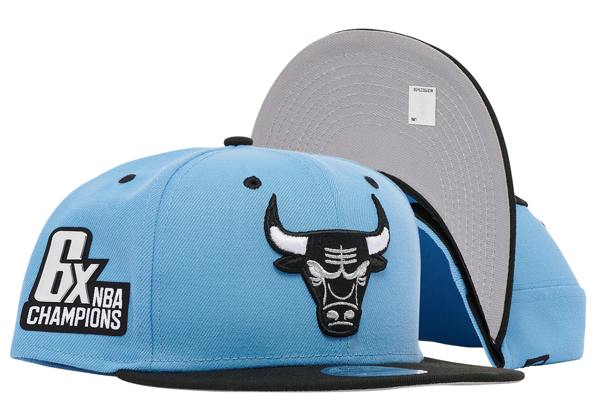 New Era Bulls UNC University Blue Snapback Hat