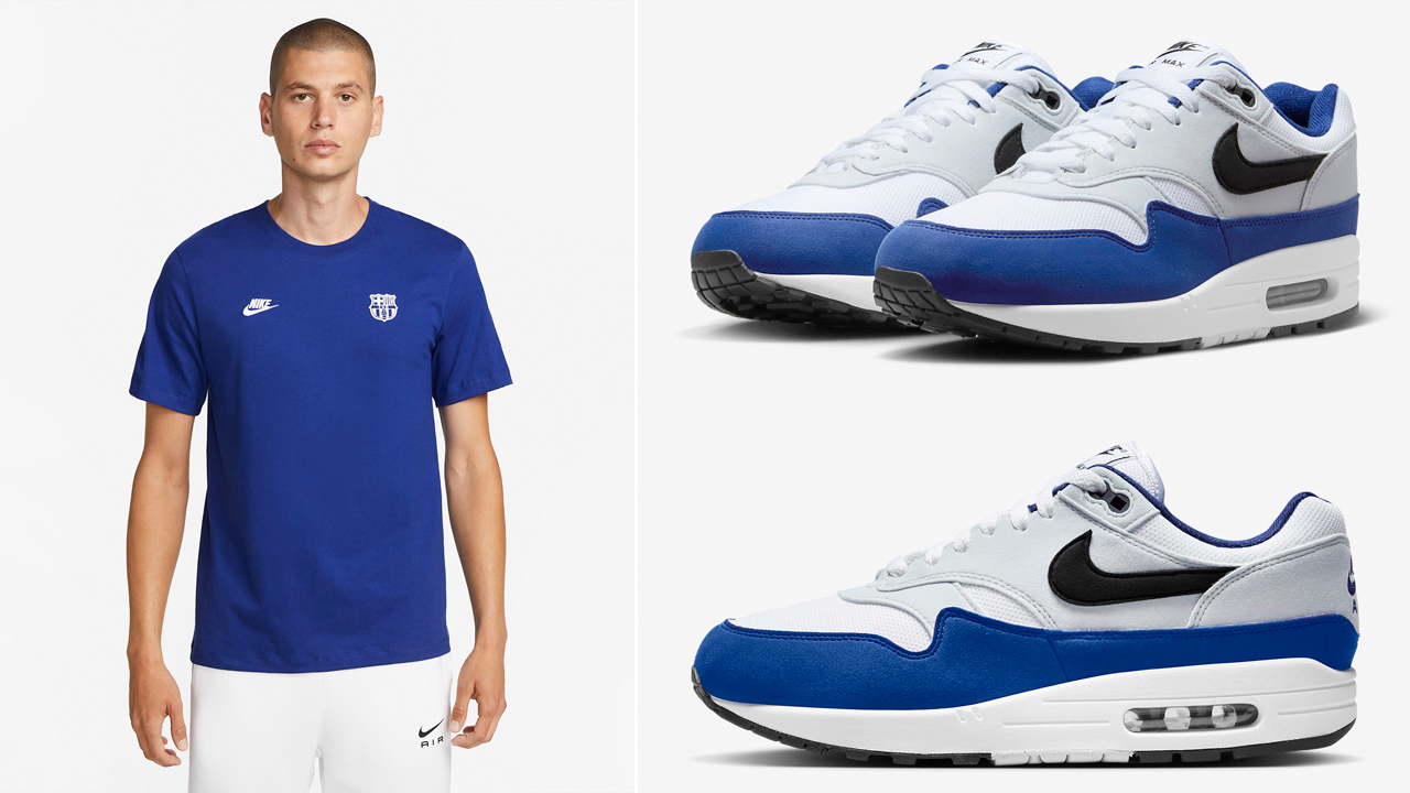 Nike-Air-Max-1-Deep-Royal-Blue-Shirt
