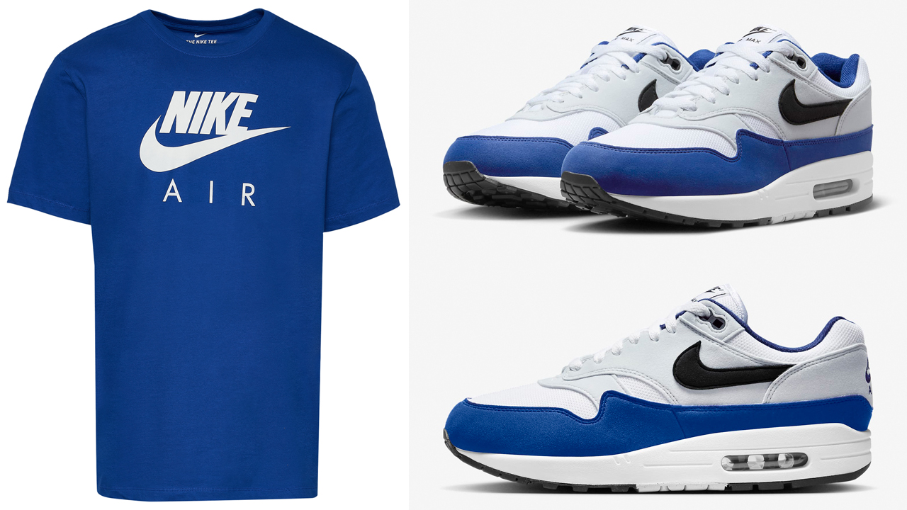 Nike-Air-Max-1-Deep-Royal-Blue-T-Shirt
