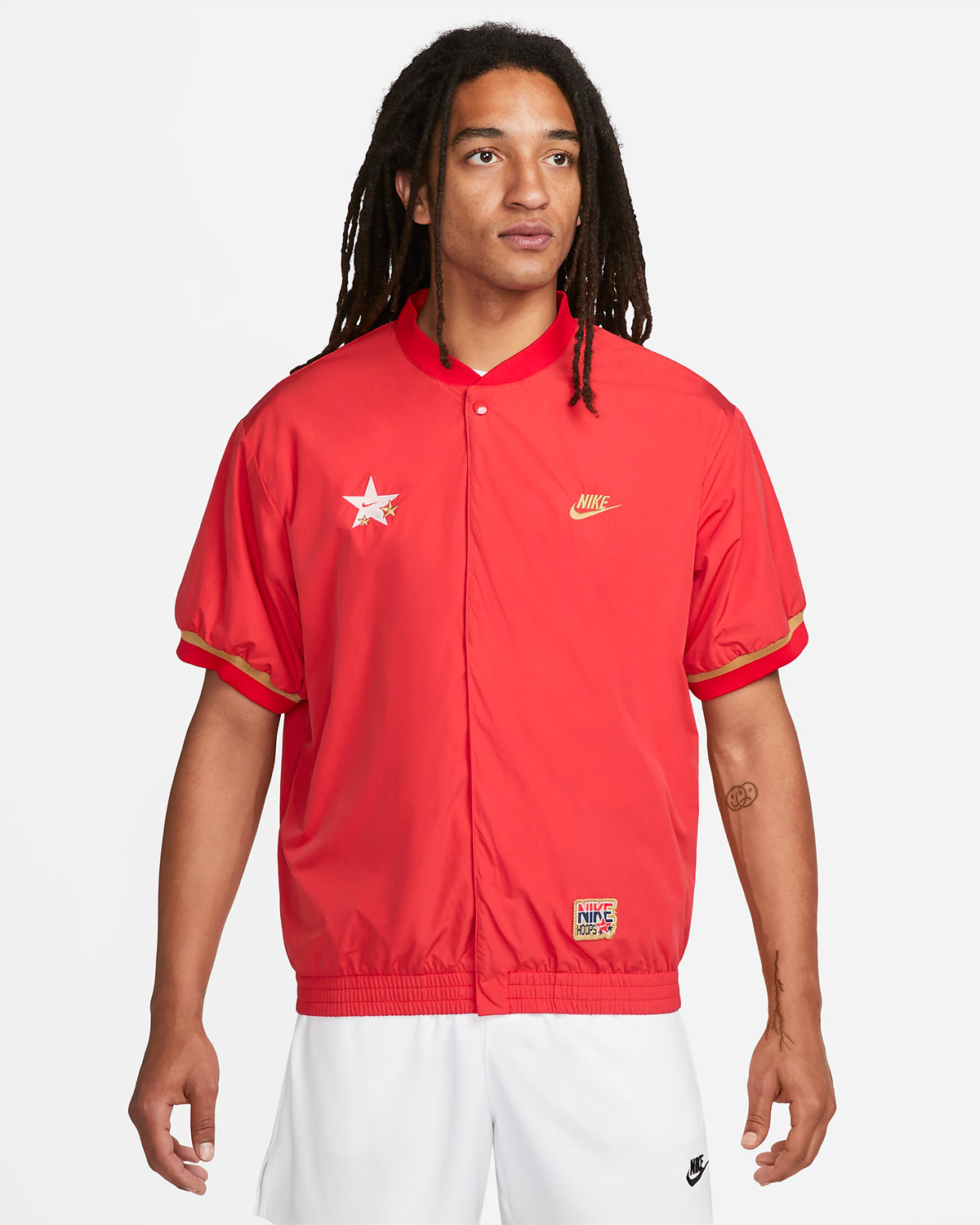 Nike-Authentics-Basketball-Warm-Up-Shirt-University-Red