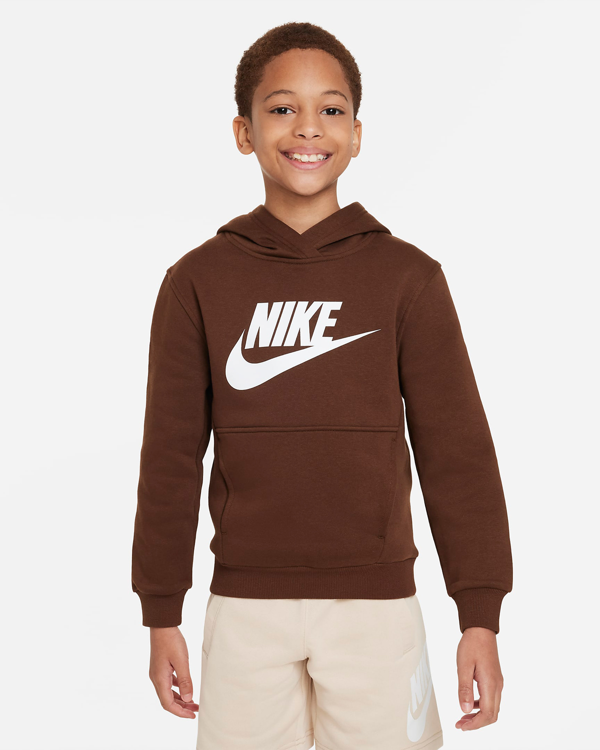 Nike-Club-Fleece-Hoodie-Cacao-Wow-Big-Kids-GS-Grade-School