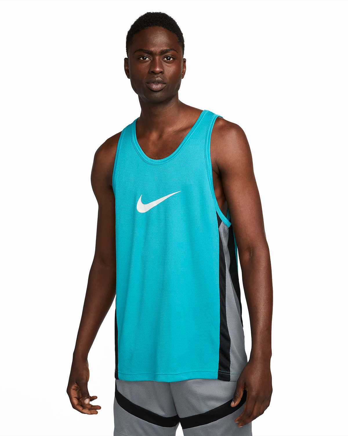 Nike Icon Basketball Jersey Teal Nebula
