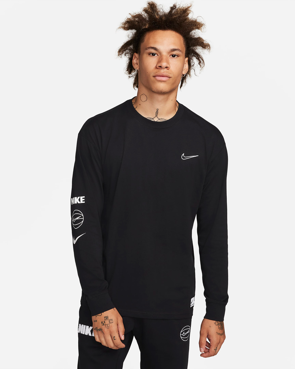 Nike-Max90-Long-Sleeve-Basketball-T-Shirt-Black-White-1