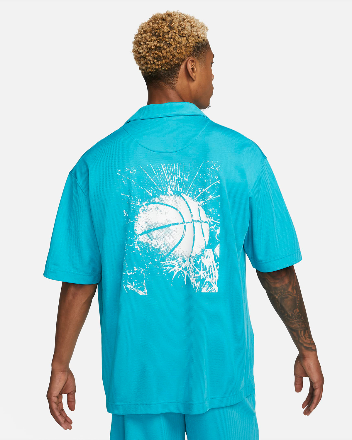 Nike Short Sleeve Basketball Top Teal Nebula 2