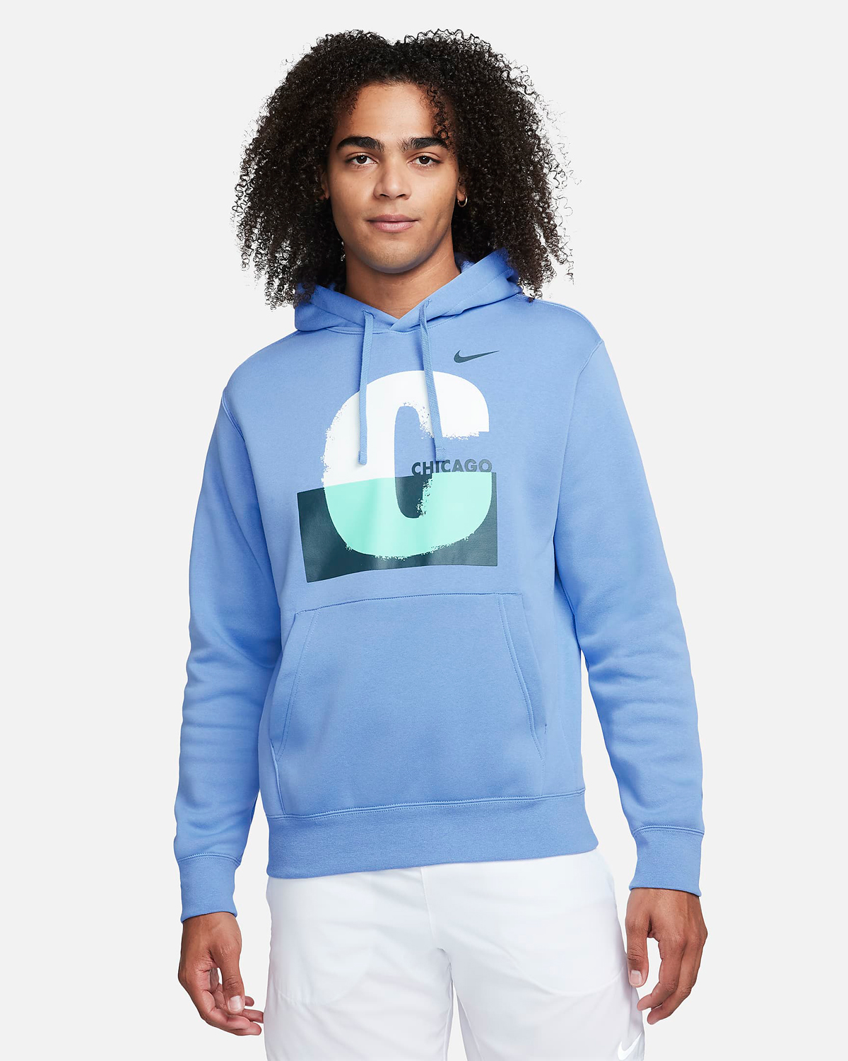 Nike Sportswear Club Fleece Chicago Hoodie Polar Blue