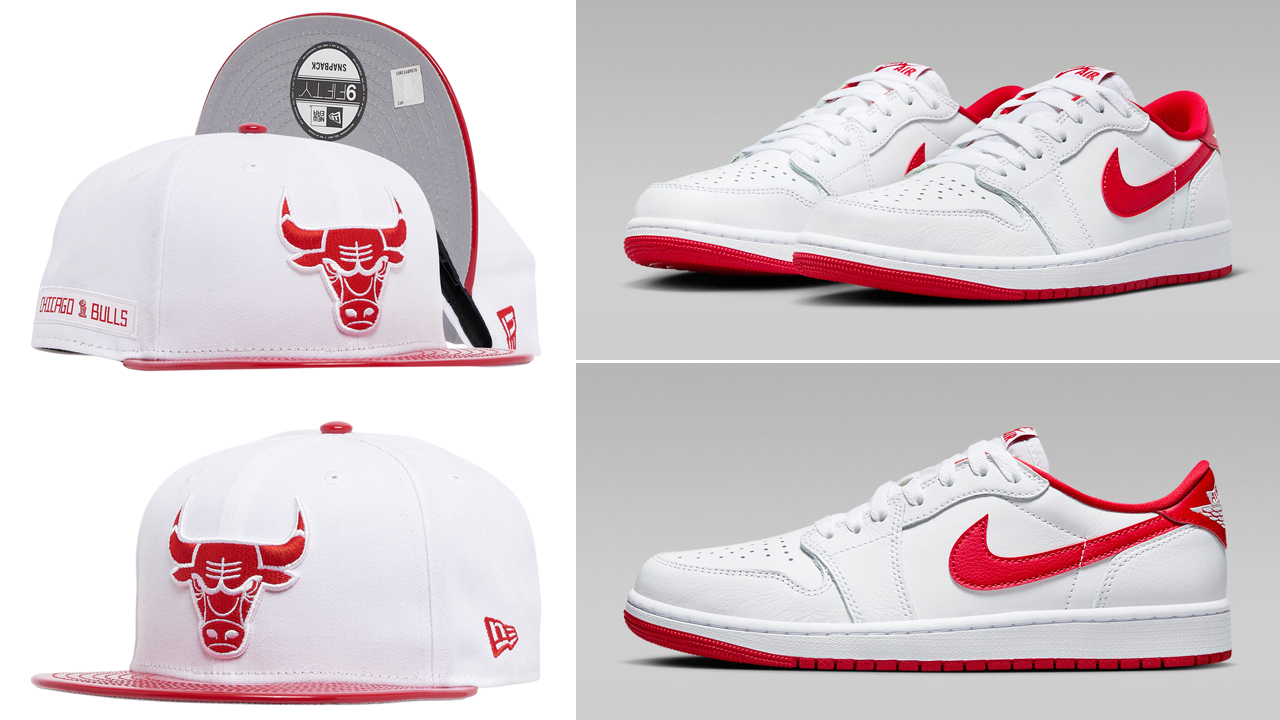 Air-Jordan-1-Low-OG-White-University-Red-Bulls-Hat-New-Era