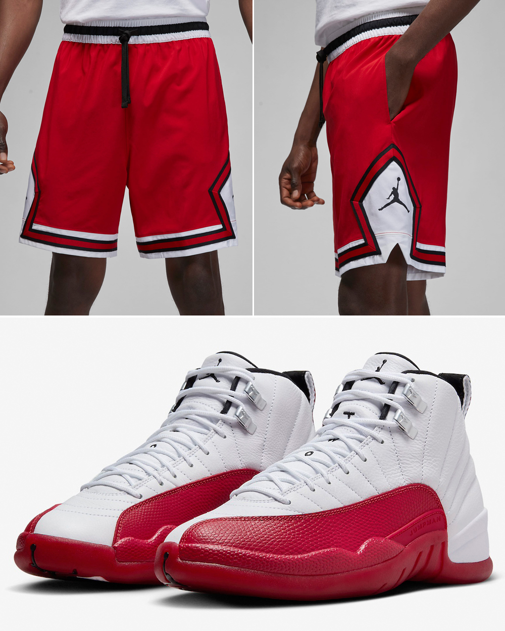 Air-Jordan-12-Cherry-2023-Shorts