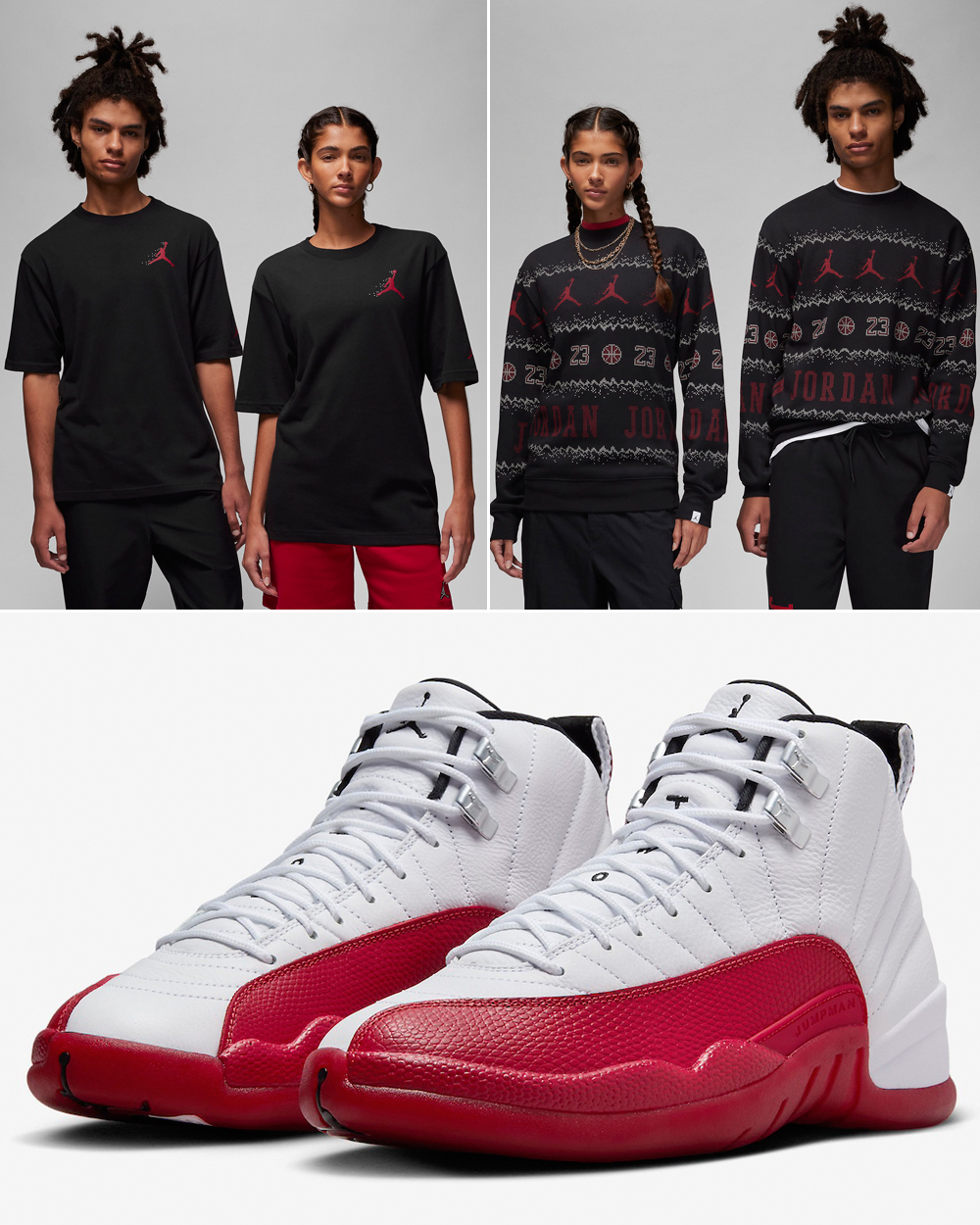 Air-Jordan-12-Cherry-Holiday-2023-Shirts-Clothing