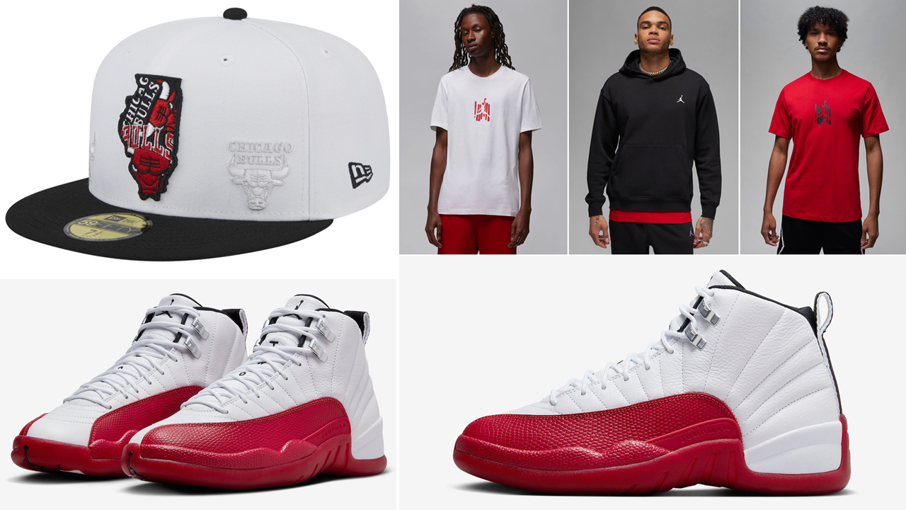 How-to-Style-Air-Jordan-12-Cherry-2023-Shirts-Hats-Outfits