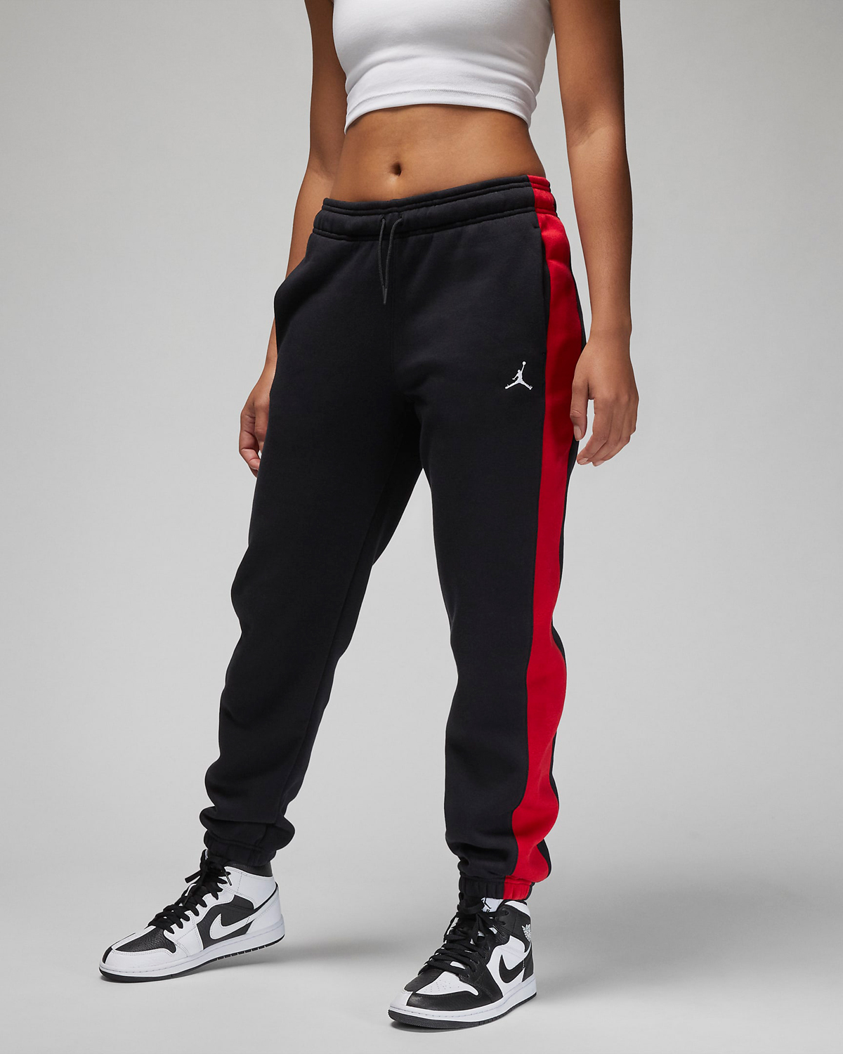 Jordan-Brooklyn-Fleece-Womens-Pants-Black-Gym-Red