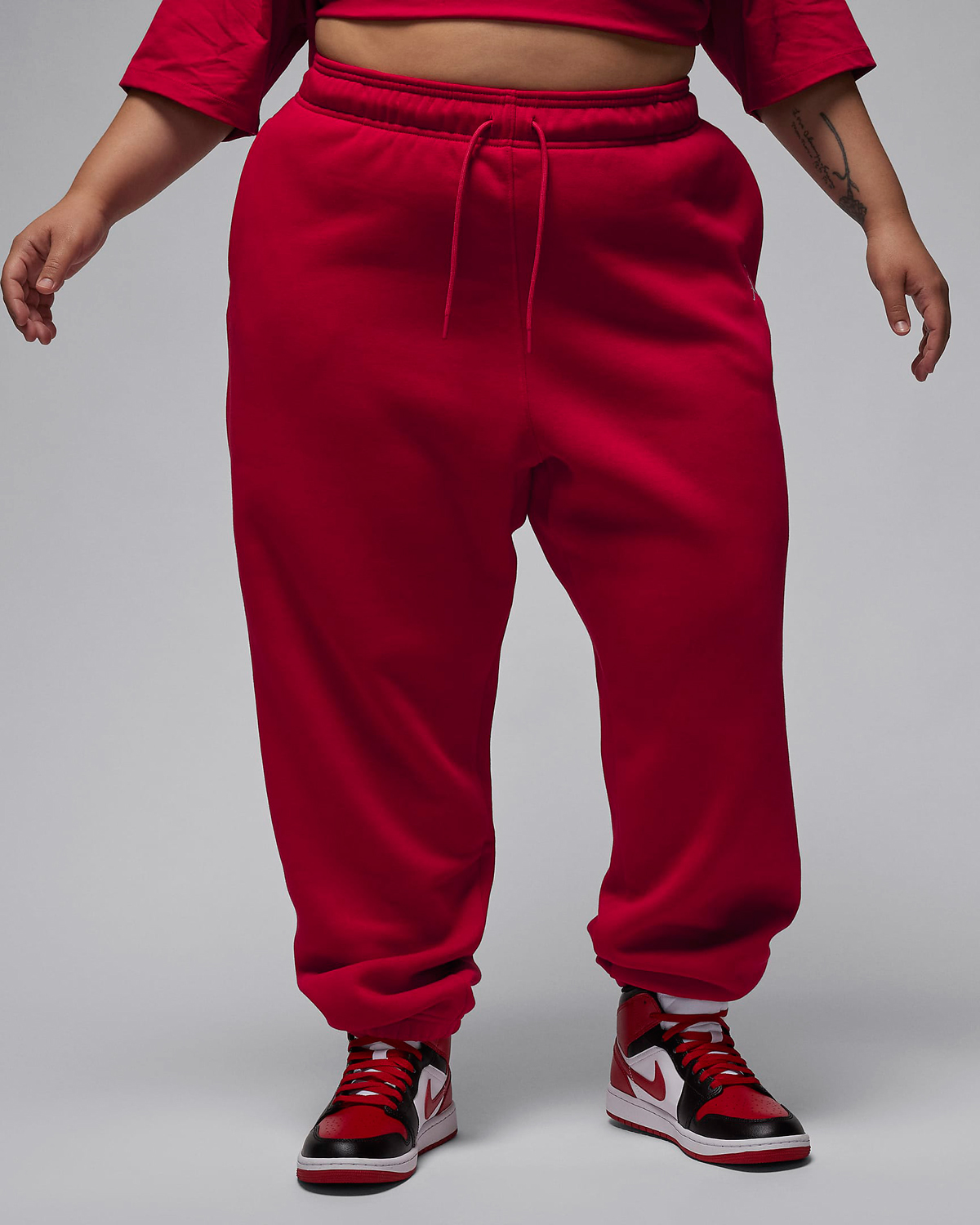 Jordan-Brooklyn-Fleece-Womens-Pants-Plus-Size-Gym-Red-1