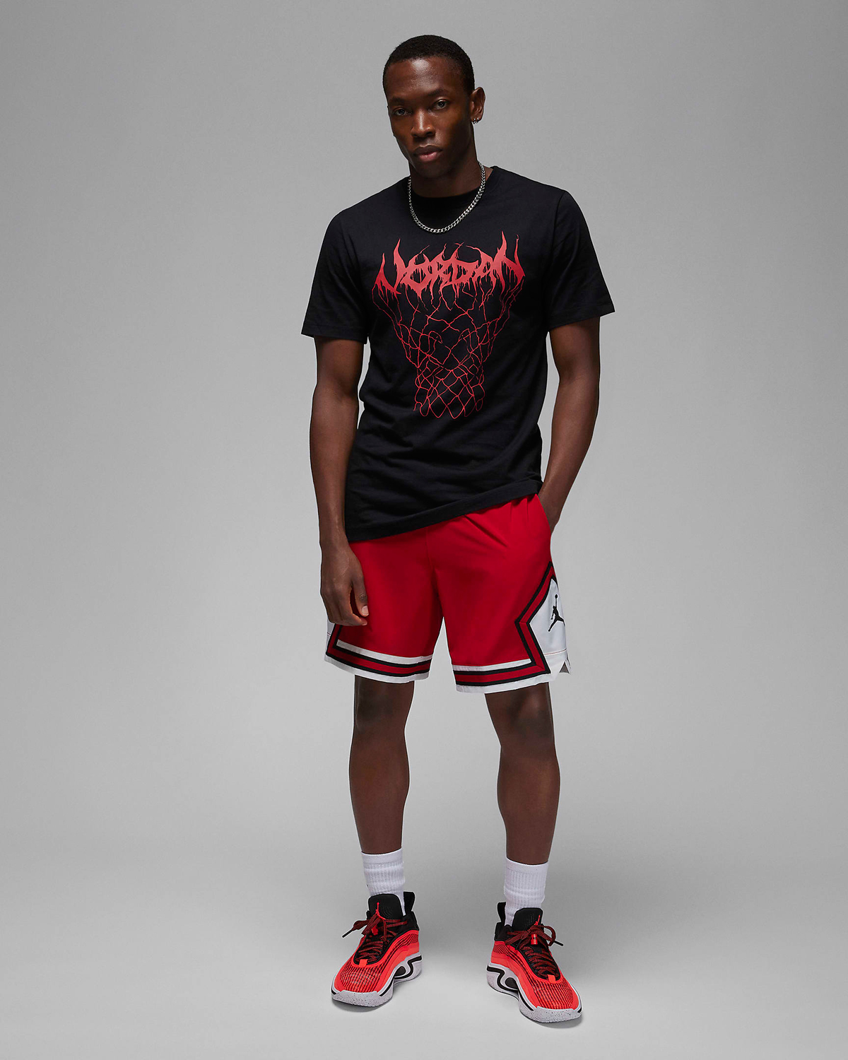 Jordan Jordan Sport Jam Men's Warm Up Pants Black/Red - BLACK/GYM RED/GYM  RED
