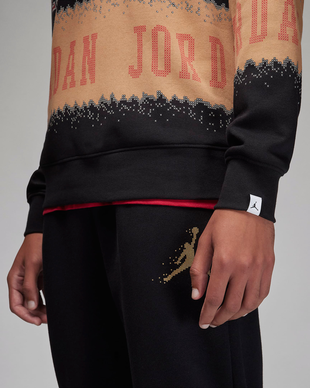 Jordan-Essentials-Holiday-Fleece-Crew-Sweatshirt-Gym-Red-Black-Hemp-4