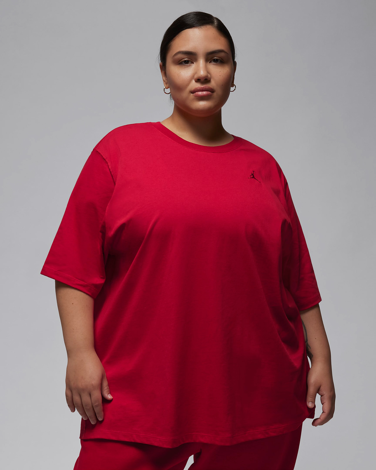 Jordan-Essentials-Womens-Girlfriend-Plus-Size-T-Shirt-Gym-Red-1