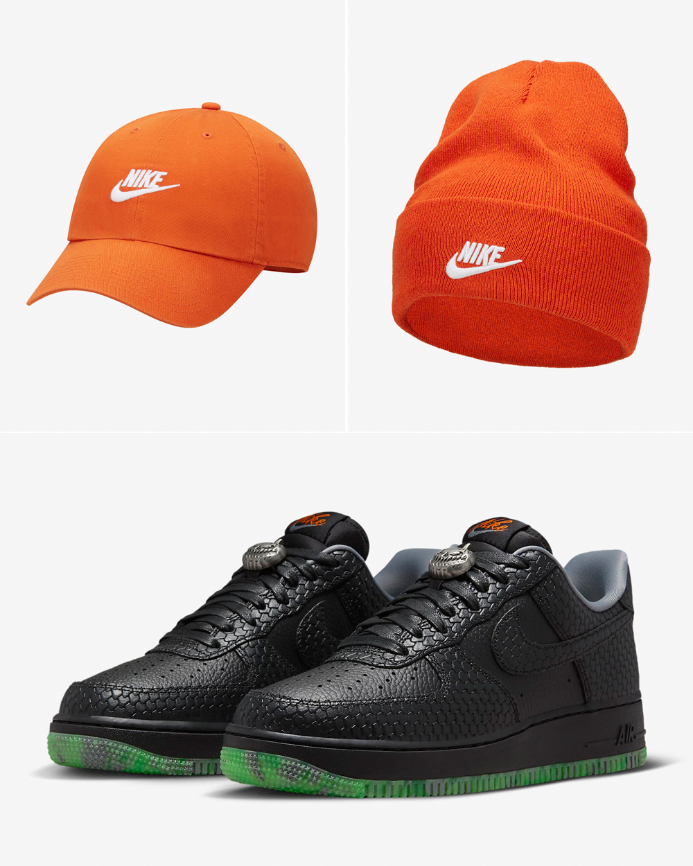 Nike Air Force 1 Low Halloween 2023 Hats