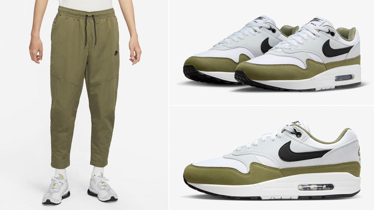 Nike-Air-Max-1-Medium-Olive-Pants