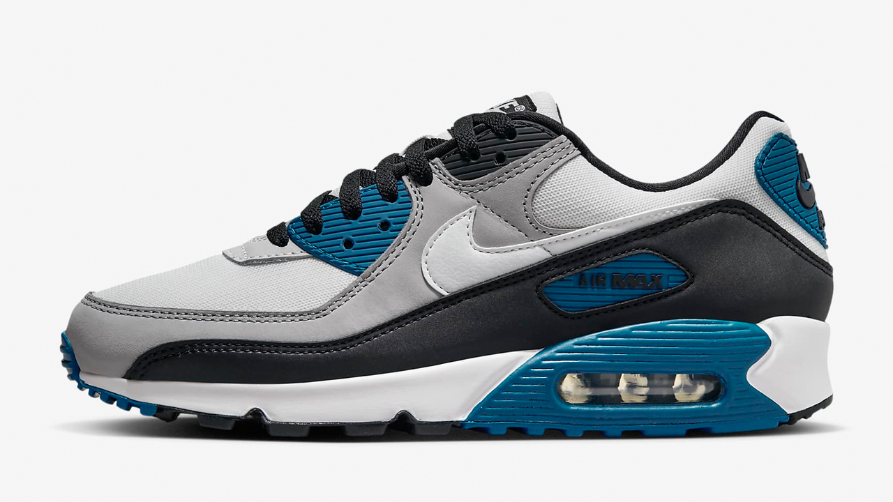 Nike Air Max 90 Light Smoke Grey Industrial Blue Release Date