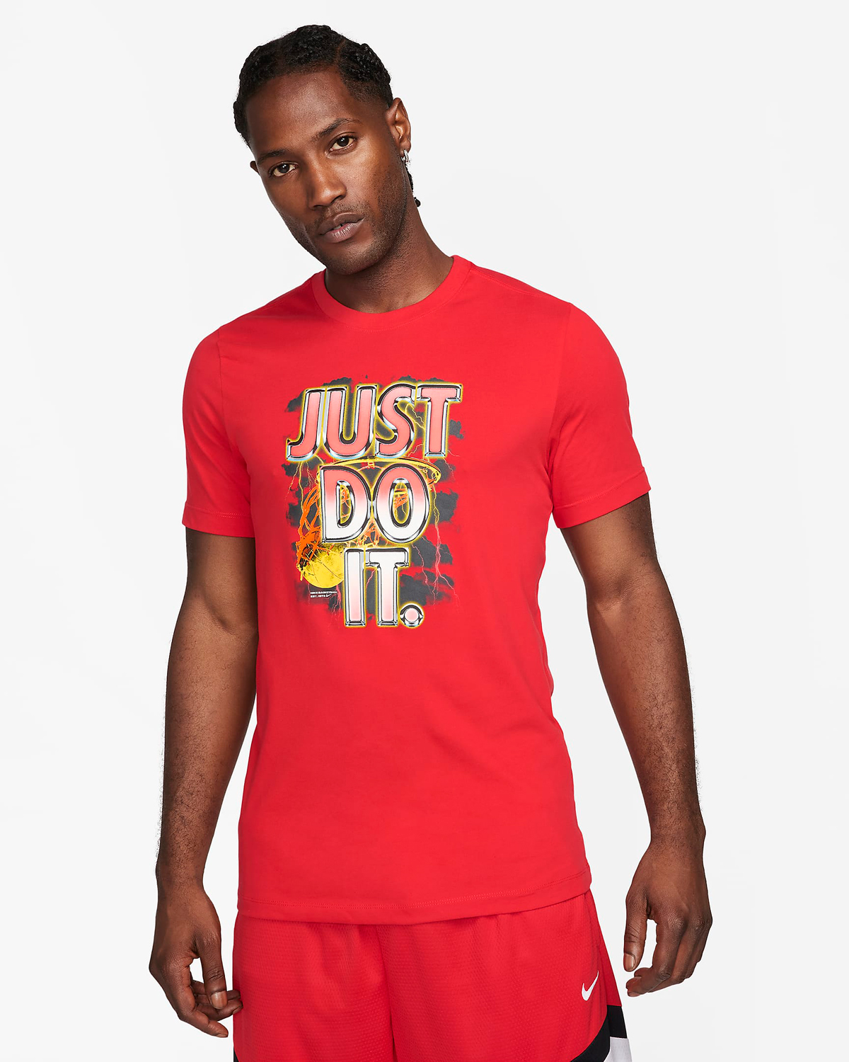 Nike Basketball JDI T Shirt University Red