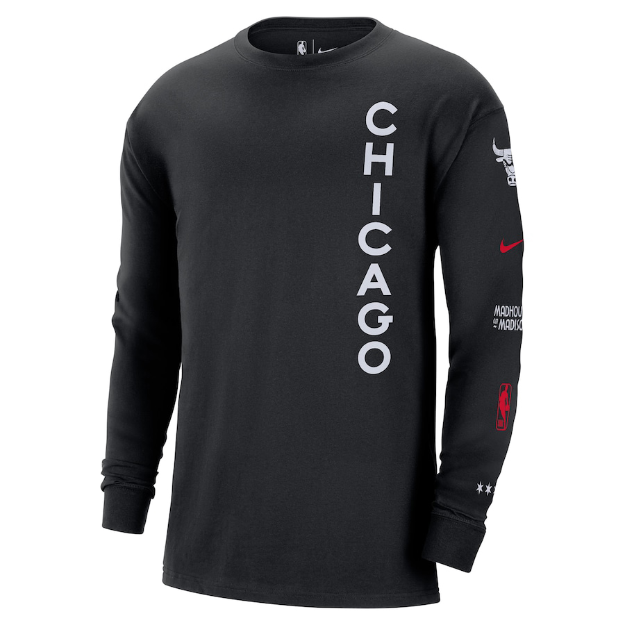 Nike Chicago Bulls 2023 24 City Edition Long Sleeve T Shirt