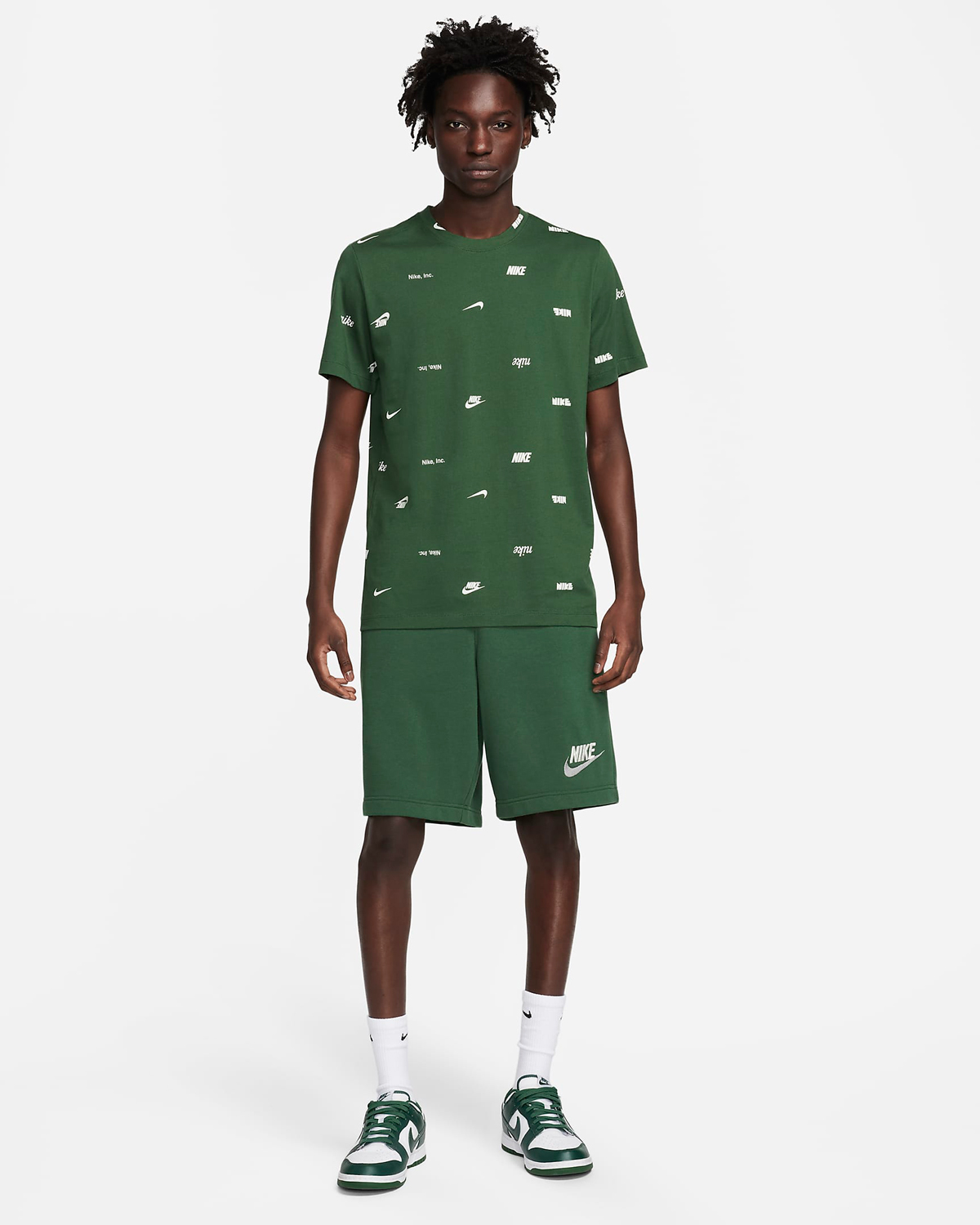 Nike-Club-Allover-Print-T-Shirt-Fir-Green-Outfit