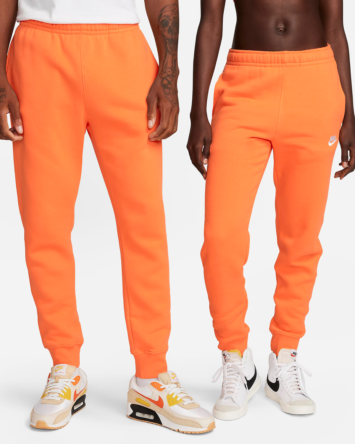 Nike Club Fleece Joggers Bright Mandarin