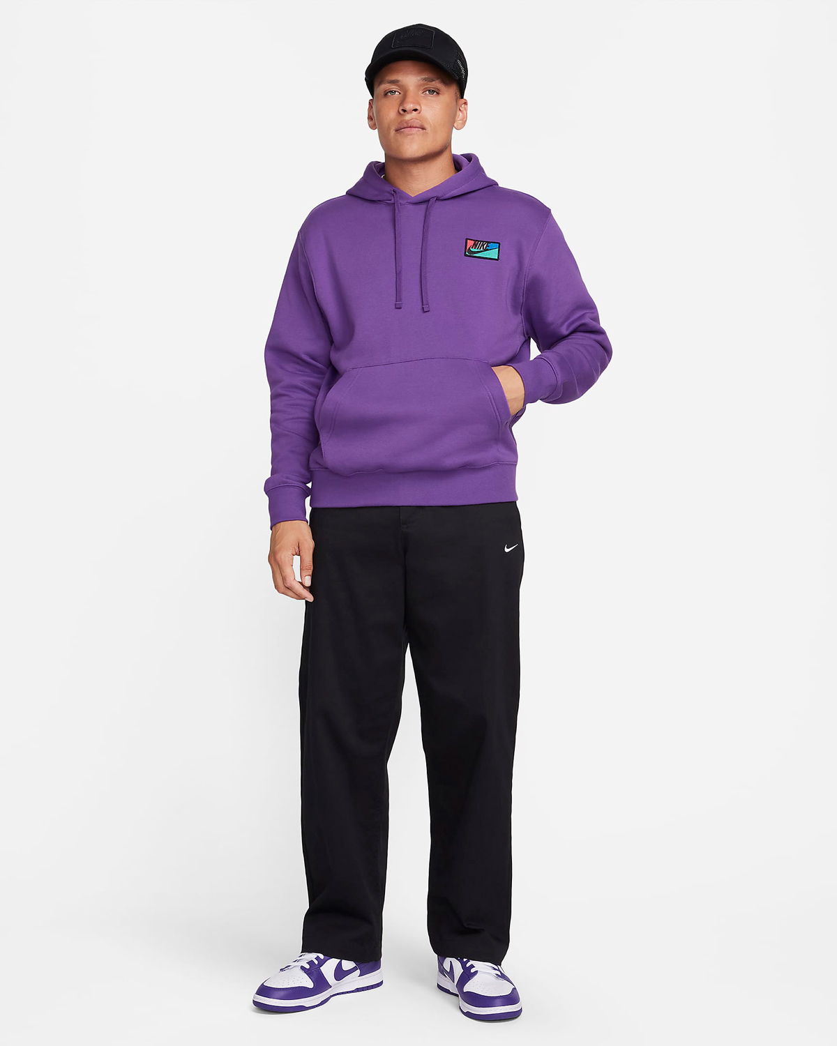 Nike-Club-Fleece-Patch-Hoodie-Purple-Cosmos
