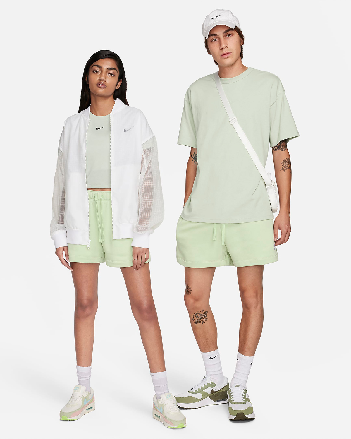 Nike-Club-Fleece-Shorts-Honeydew-Outfit