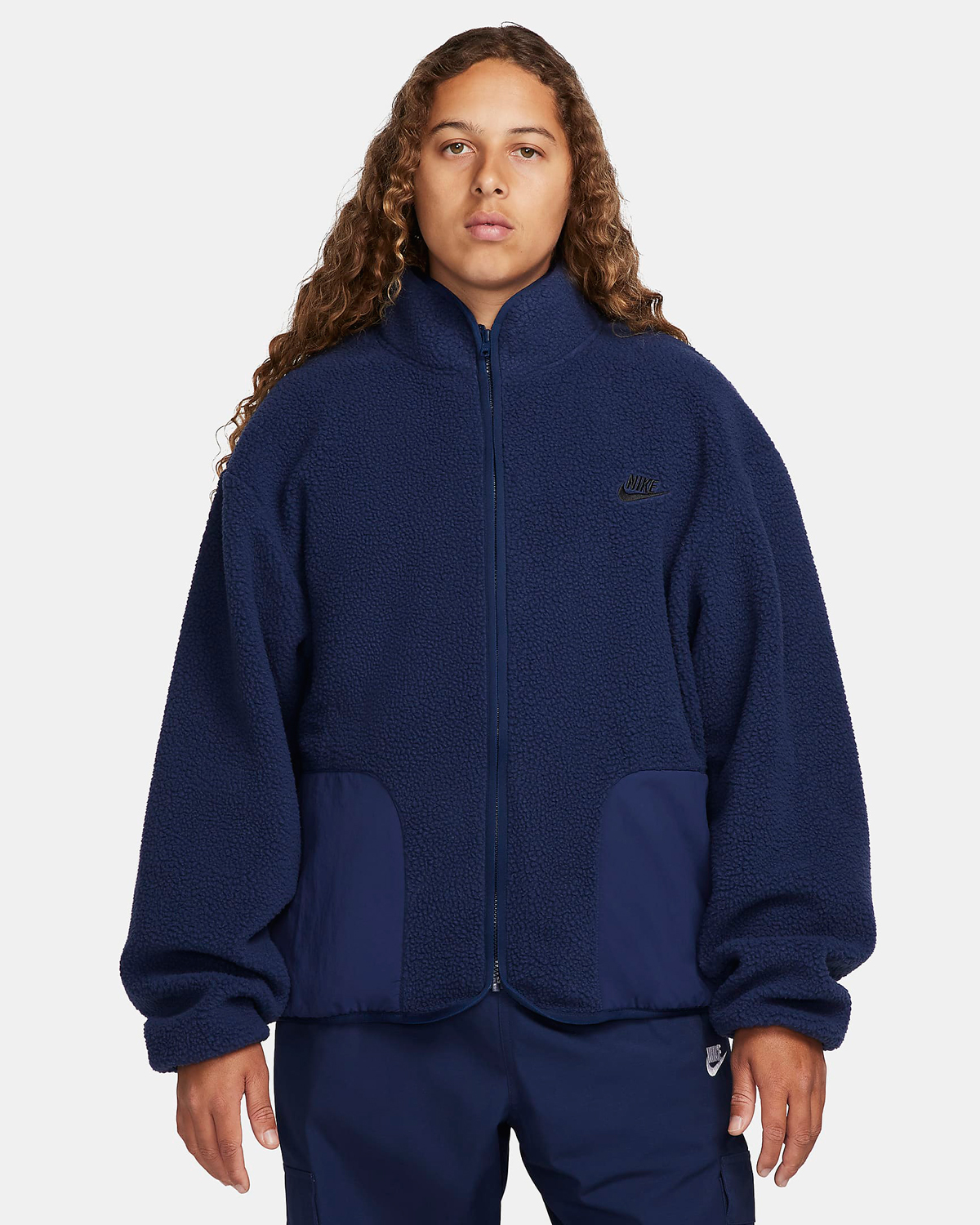 Nike Club Fleece Winterized Jacket Midnight Navy