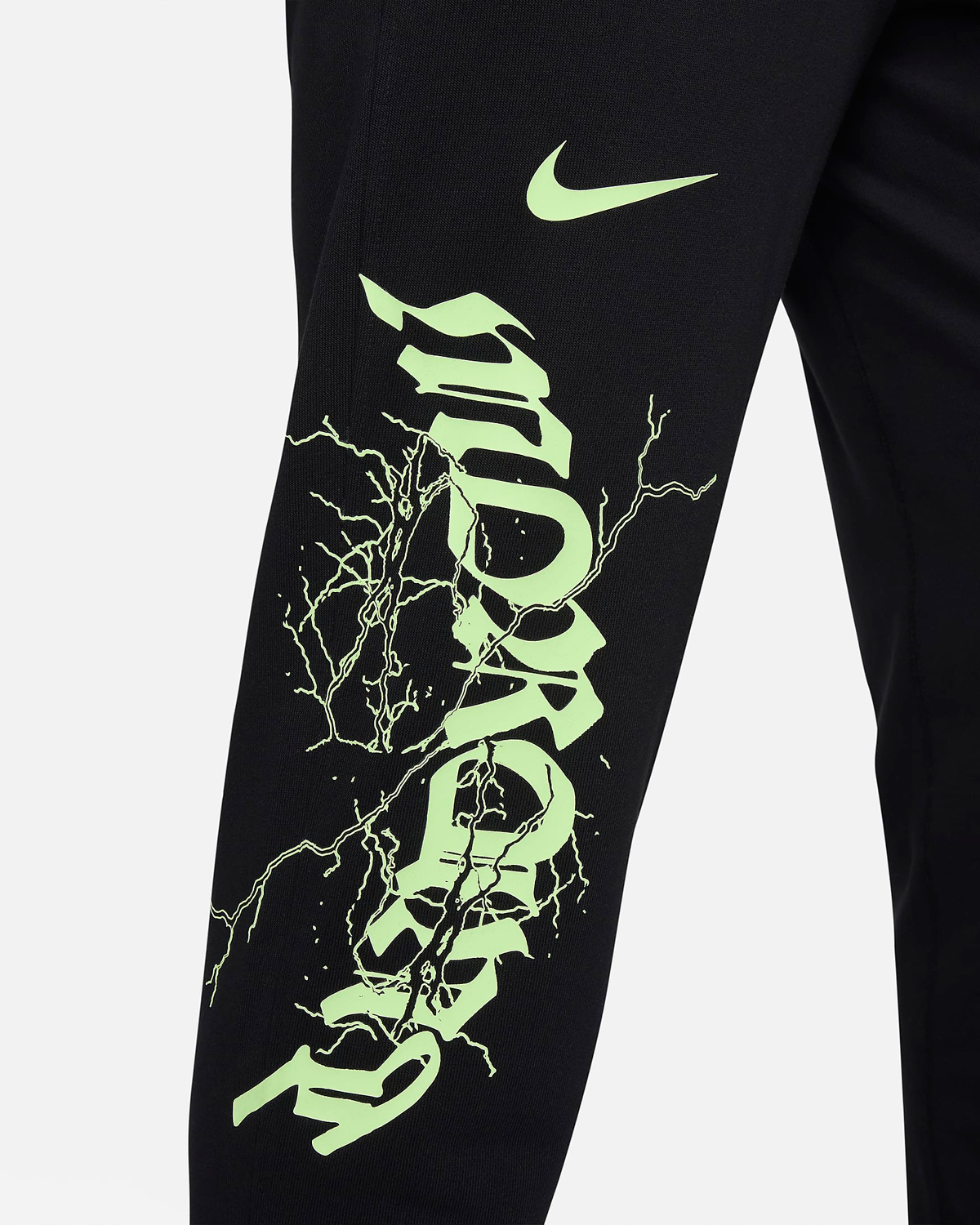 Nike Ja 1 Zombie Halloween Pants Black Lime 3