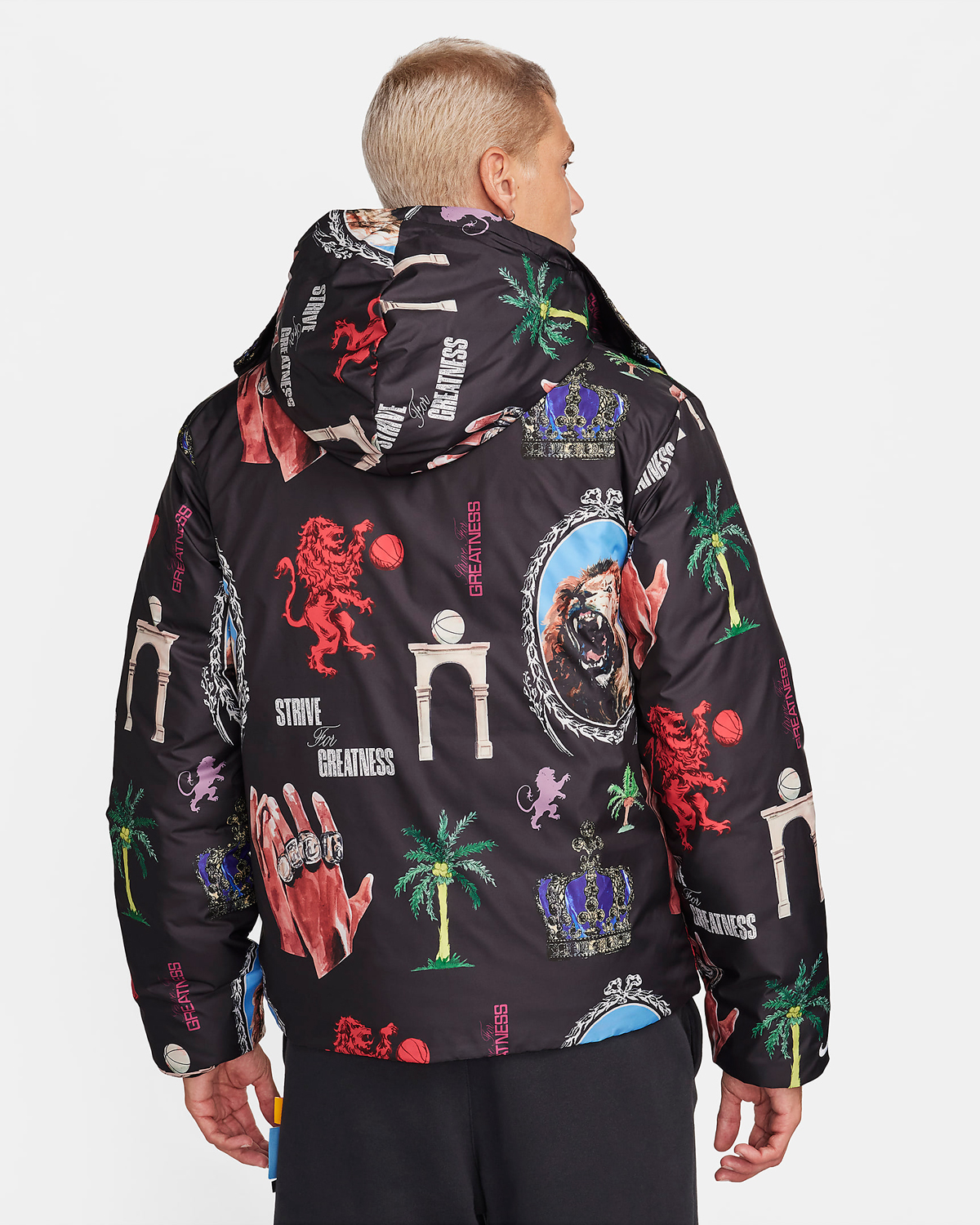Nike-LeBron-21-Therma-Fit-Allover-Print-Down-Jacket-Black-White-Multi-Color-2
