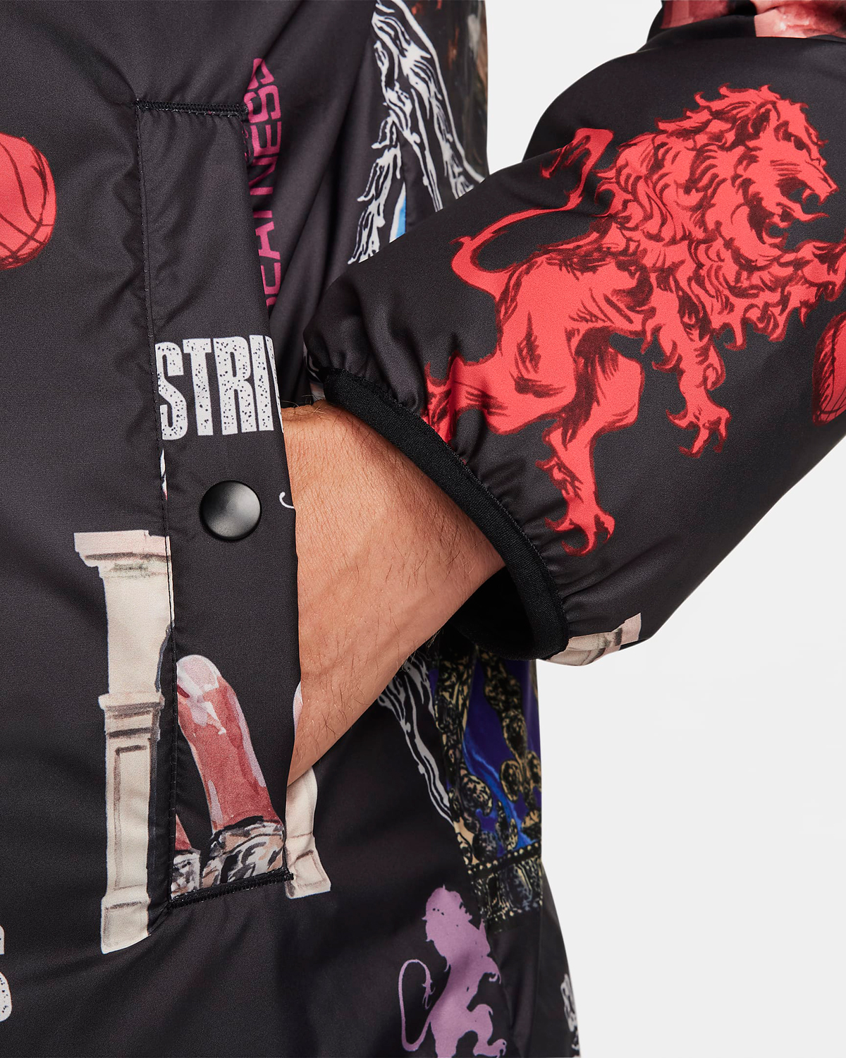 Nike-LeBron-21-Therma-Fit-Allover-Print-Down-Jacket-Black-White-Multi-Color-4