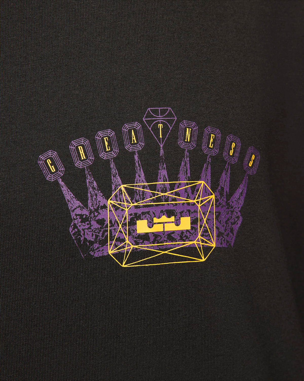 Nike LeBron Max90 T Shirt Black Purple Gold 4